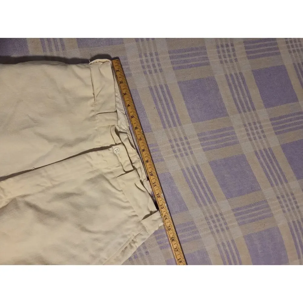 Vintage 1940s Palm Beach Gabardine Rayon Pleated Trouser Linen Pants Size 29x28